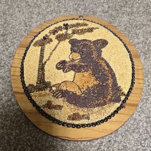 Beaded Bear Wall Art